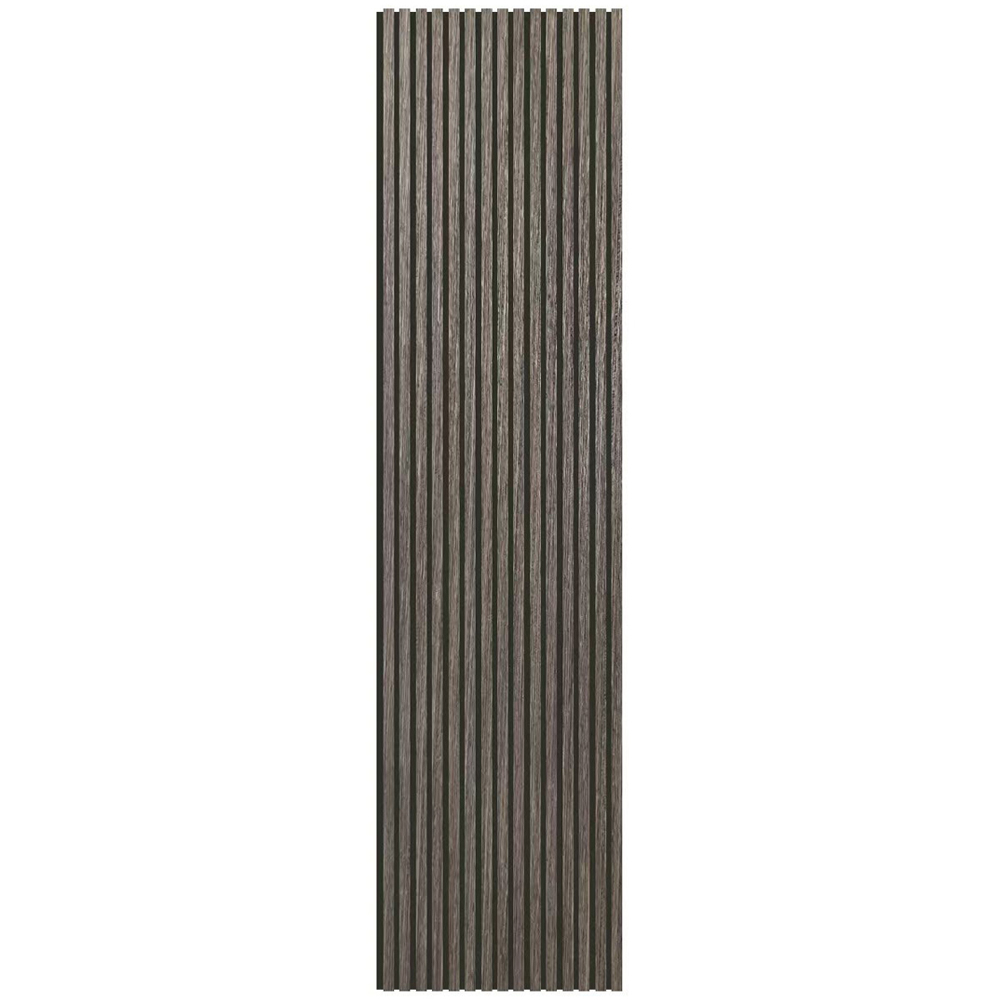 Britwall Warm Brown Wood Grain Linear Acoustic Wall Panel 2400 x 600 x 21mm 2 Pack Image 2