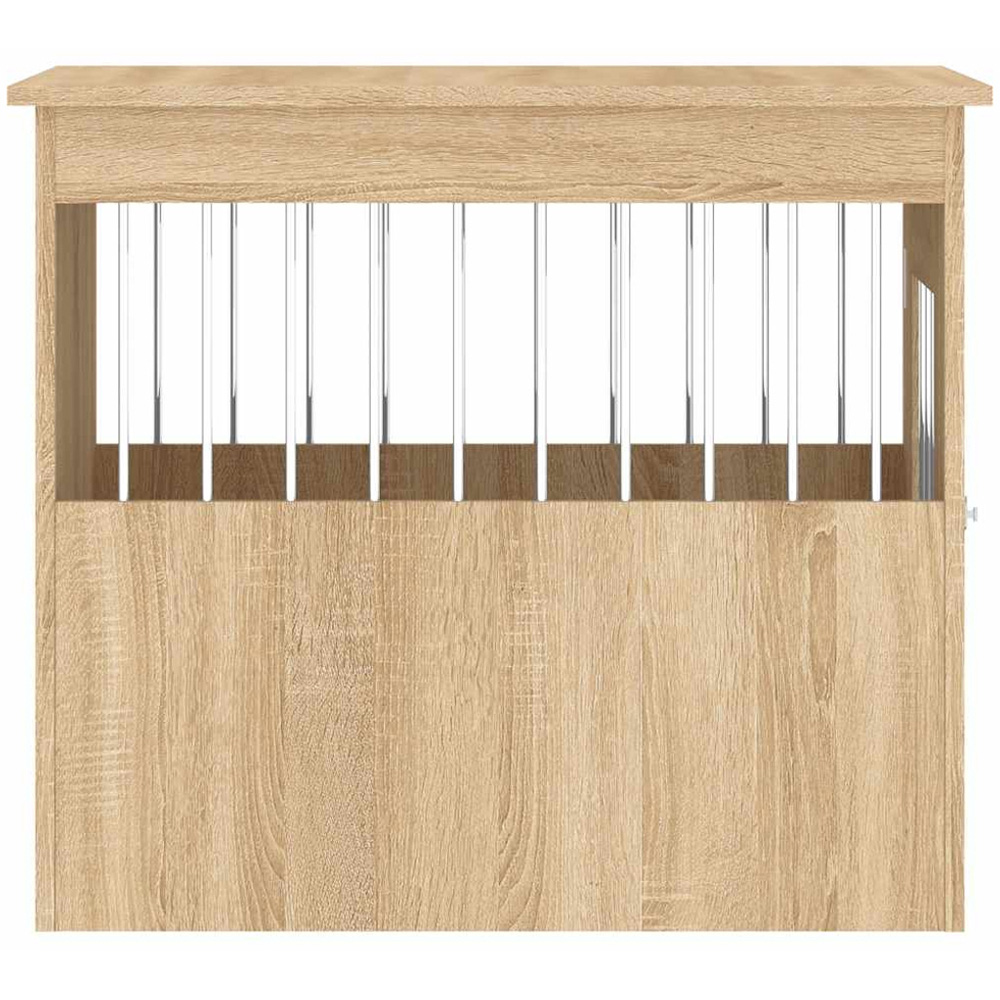 vidaXL Sonoma Oak Engineered Wood Dog Crate Furniture 68 x 55 x 80cm Image 8