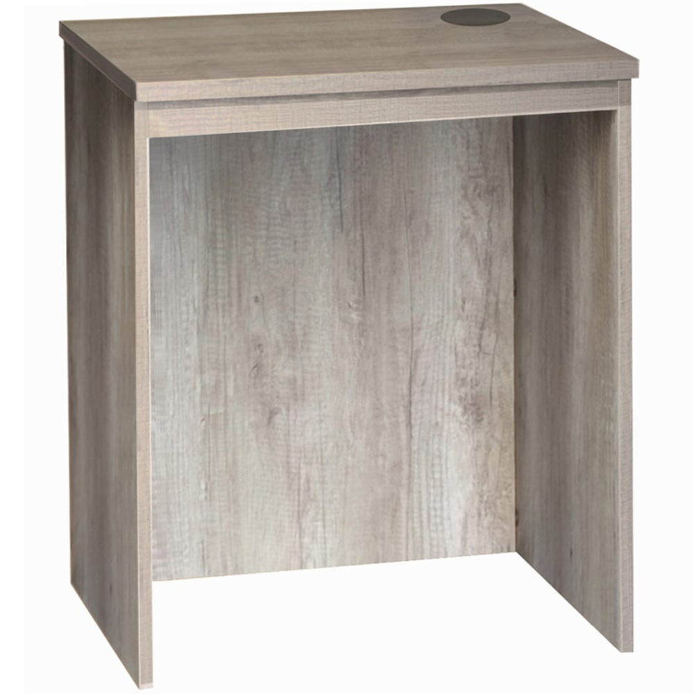 R White Cabinets Small Laptop Desk Grey Image 2