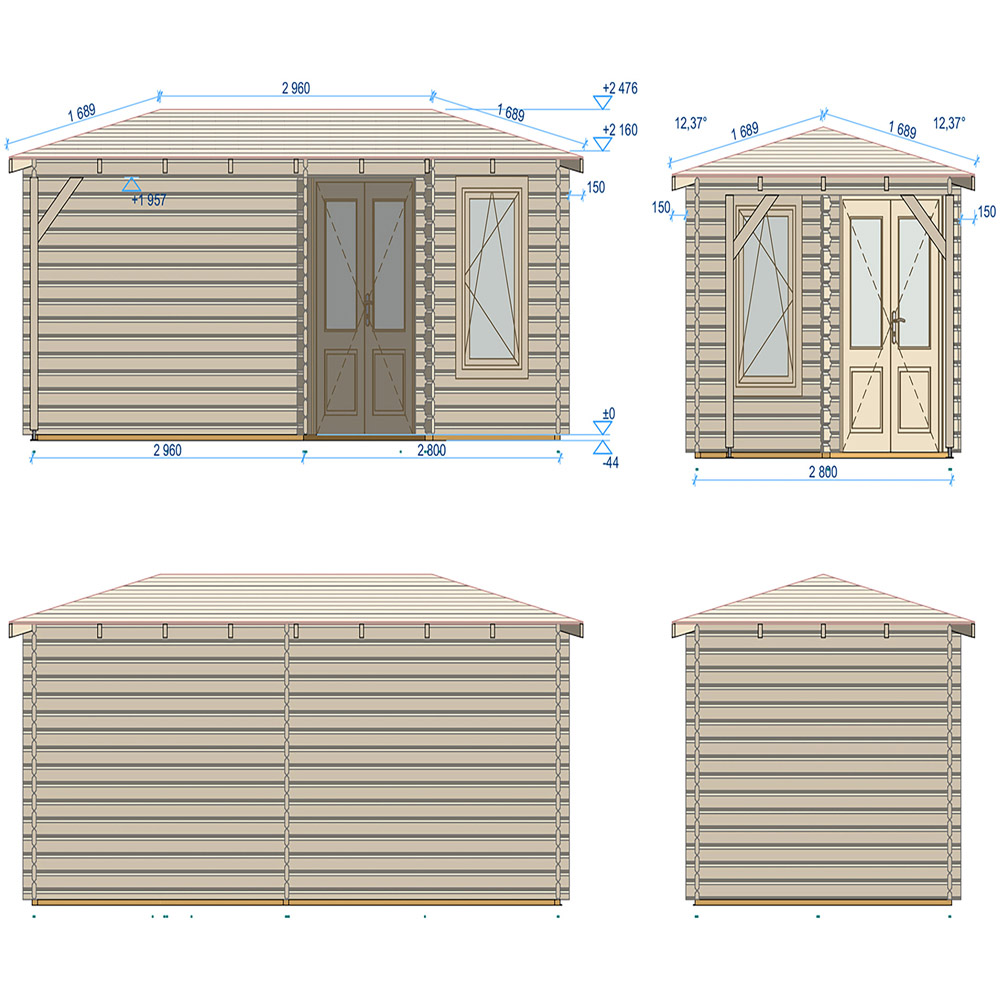 Shire Amarrillo 20 x 10ft Log Cabin Image 9