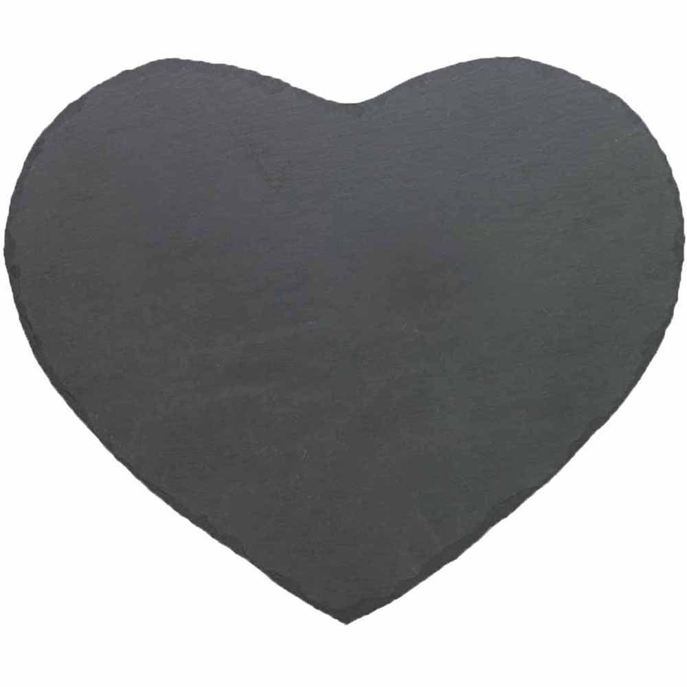 Wilko 2 pack Slate Heart Shaped Placemats Image 1