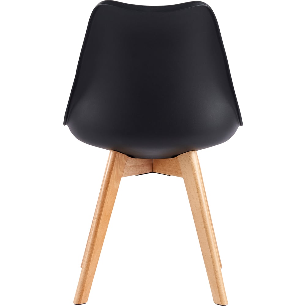 Eva Black Padded Dining Chairs Image 5