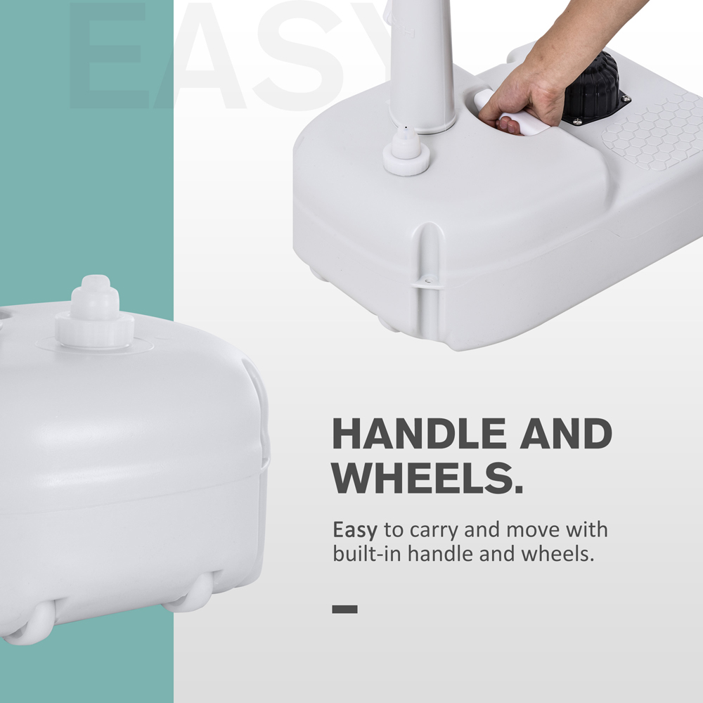 Outsunny 17L Portable Camping Sink with Towel Holder and Soap Dispenser Image 7