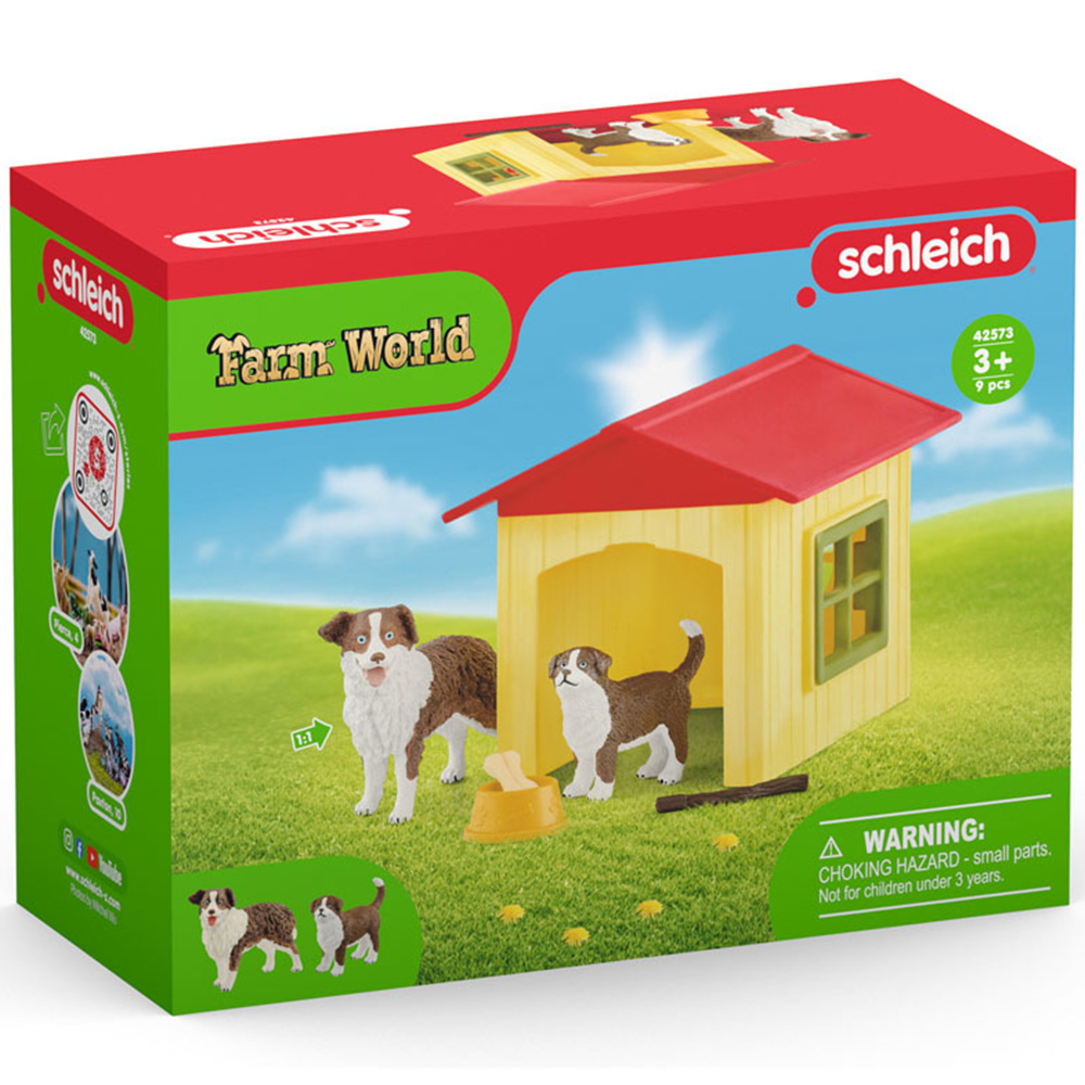 Schleich Farm World Friendly Dog House Toy Playset Image 3
