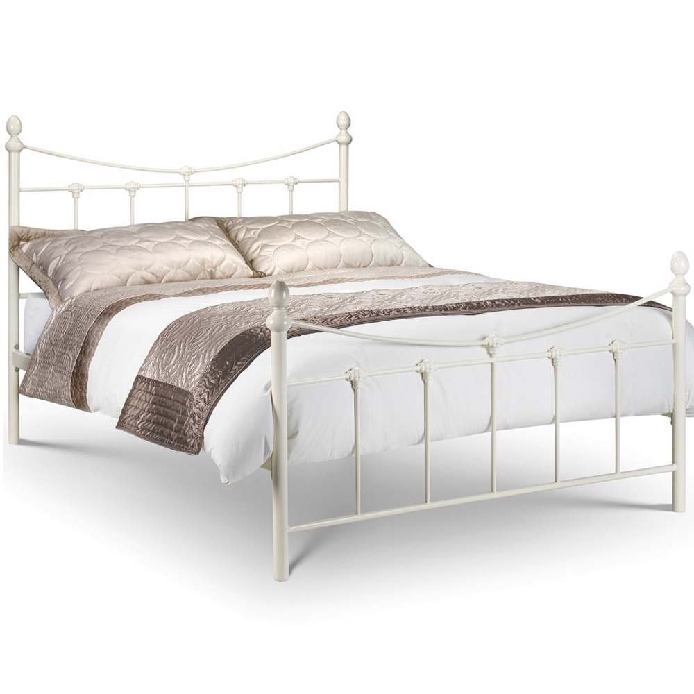 Julian Bowen Rebecca Single Stone White Bed Image 2