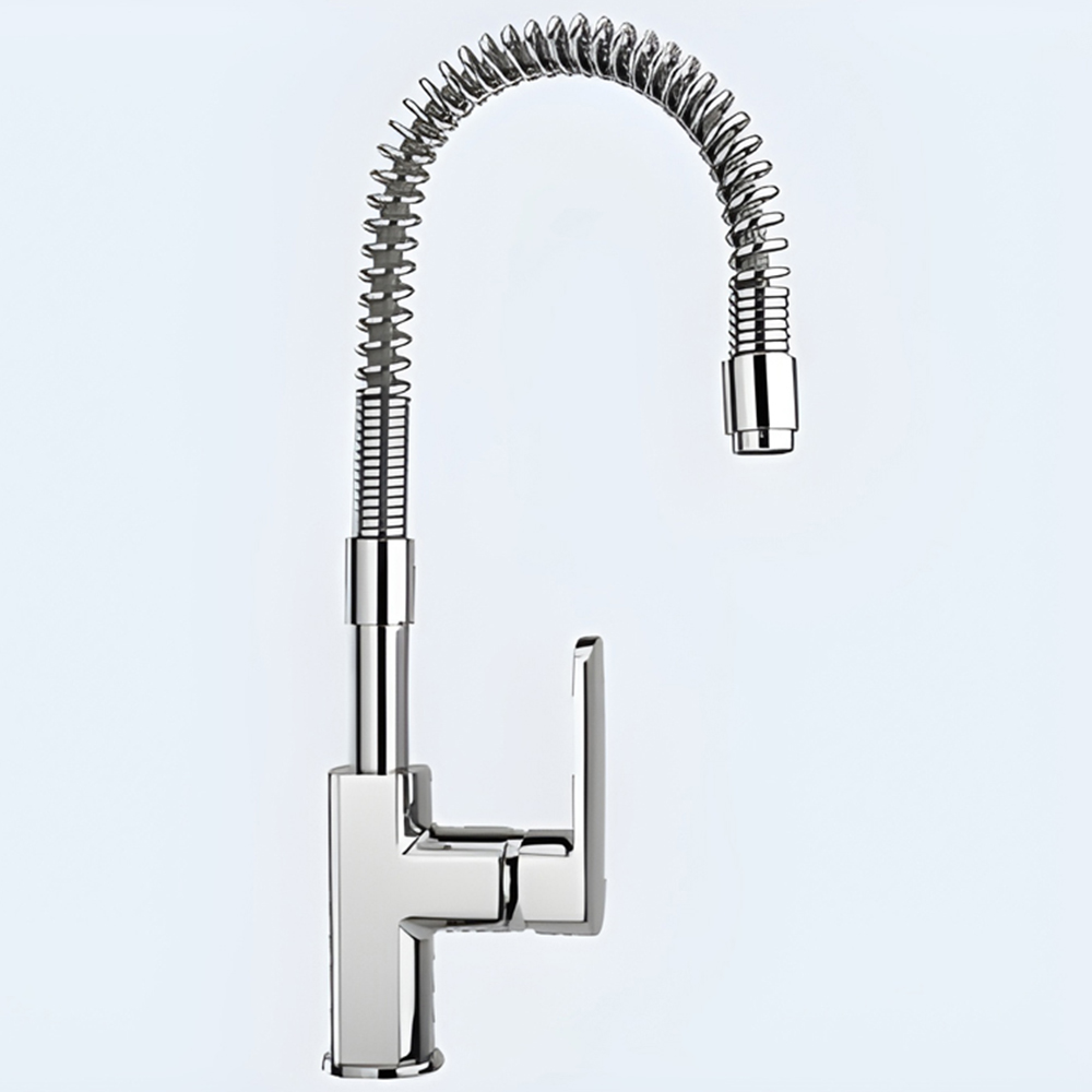 Piralla Novo Chrome Mono Spring Flexio Sink Spout Image 2