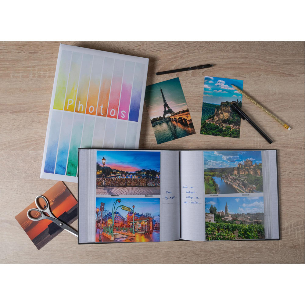 Exacompta Rainbow Black Photo Album 200 Photos 6 Pack Image 9