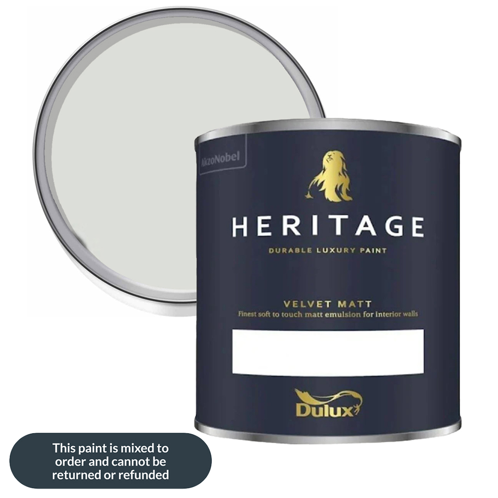 Dulux Heritage Walls and Ceilings Silver Fern Velvet Matt Emulsion Paint 1L Image 1