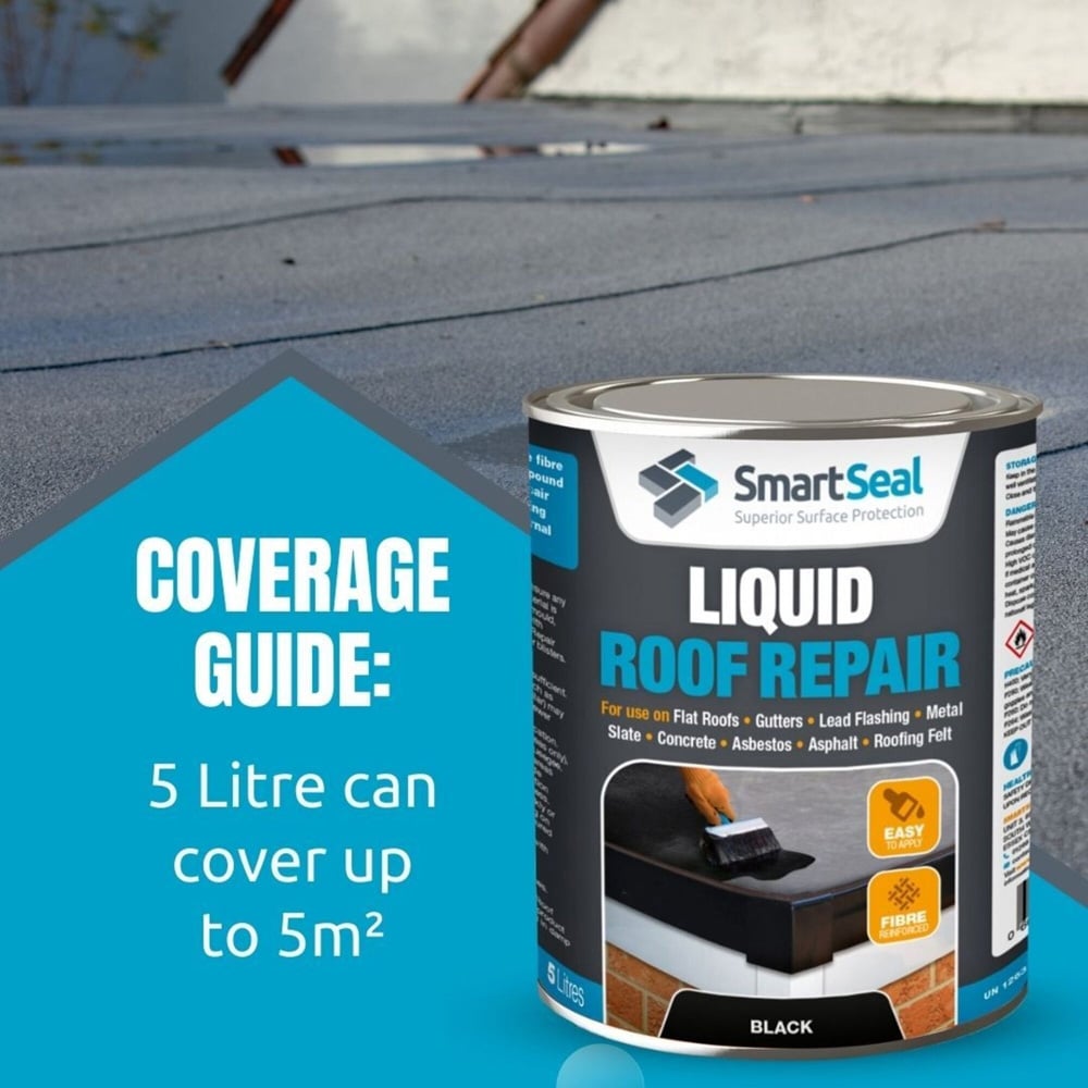 Smartseal Black Liquid Roof Repair 5L Image 8
