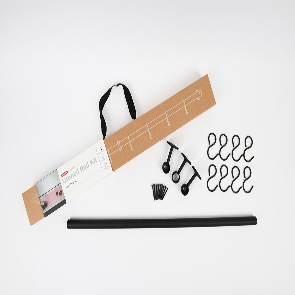Rothley Matt Black Utensil Rail 19 x 600mm Image 5