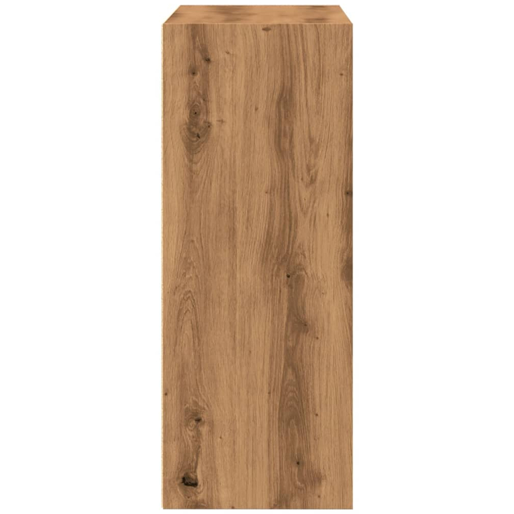 vidaXL 2 Shelf Artisan Oak Small Bookcase Image 4
