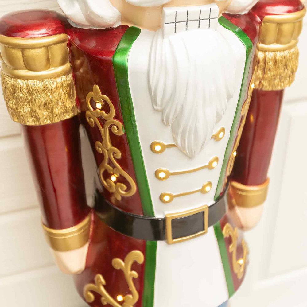 The Christmas Centre Red White and Blue LED Lights Traditional Nutcracker Soldier 5.5ft Image 4