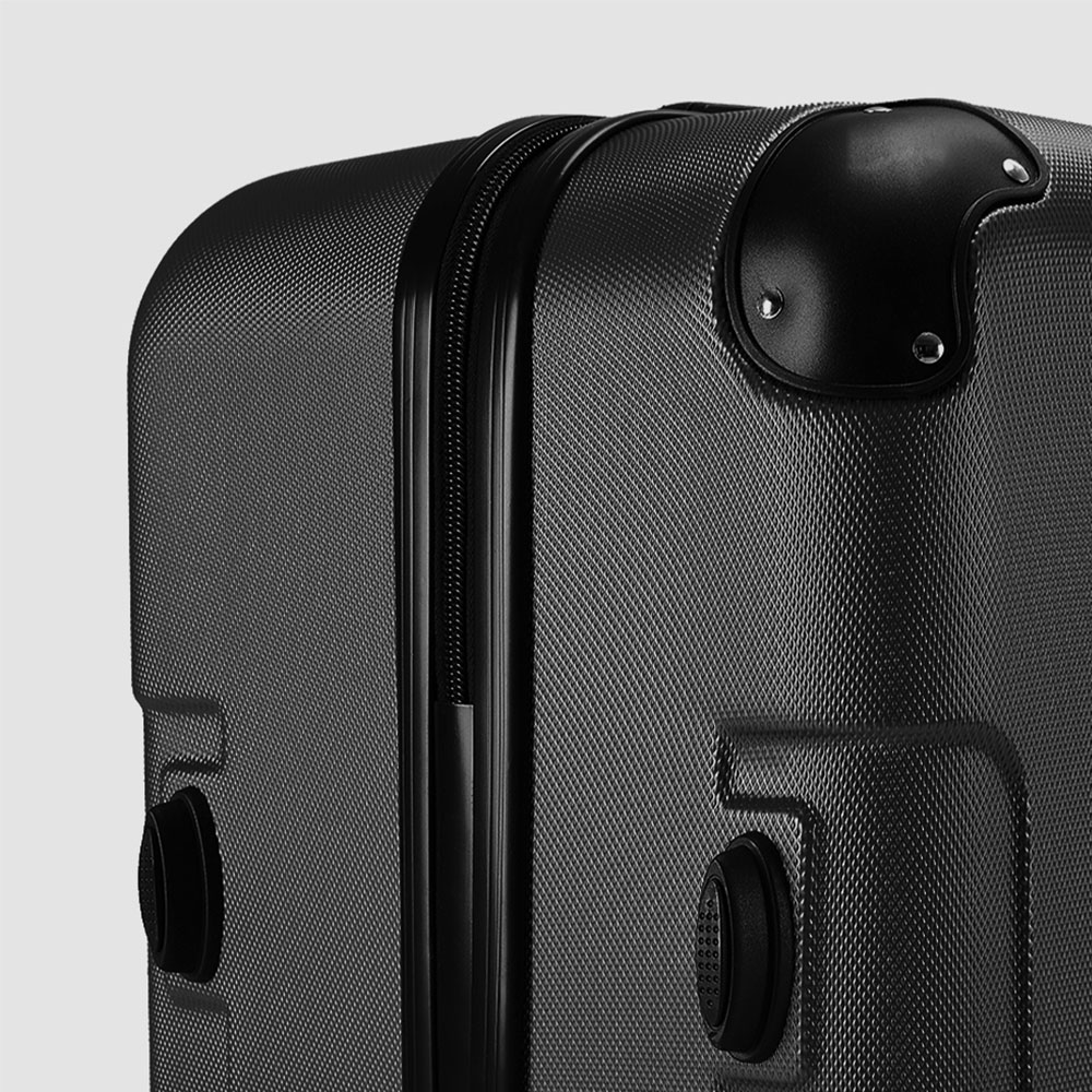 H&O Direct Large Black Hardside Suitcase Image 3