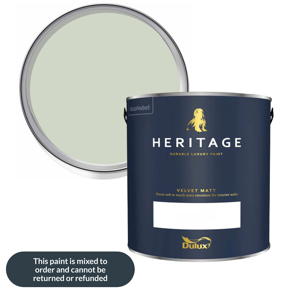 Dulux Heritage Walls and Ceilings DH Pearl Colour Velvet Matt Emulsion Paint 2.5L Image 1