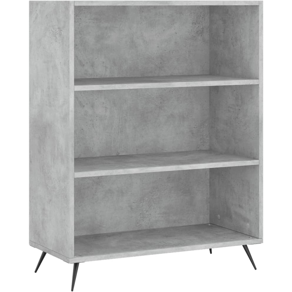 vidaXL 2 Door 3 Shelf Concrete Grey Wide Highboard Image 7