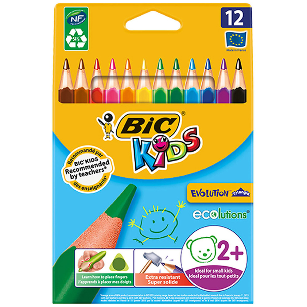 BIC Evolution HB Kids Colouring Pencils 12 Pack Image