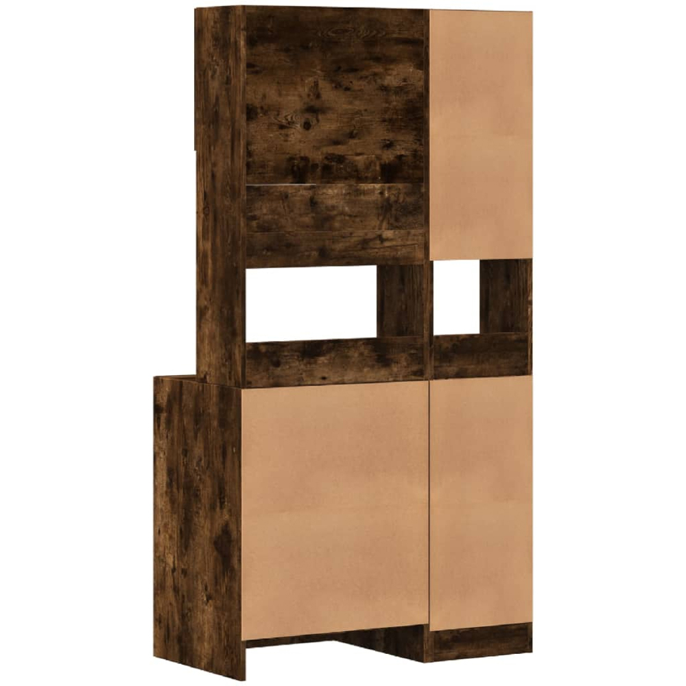 vidaXL 5 Door 2 Drawer 3 Shelf Smoked Oak Kitchen Cabinet Image 6