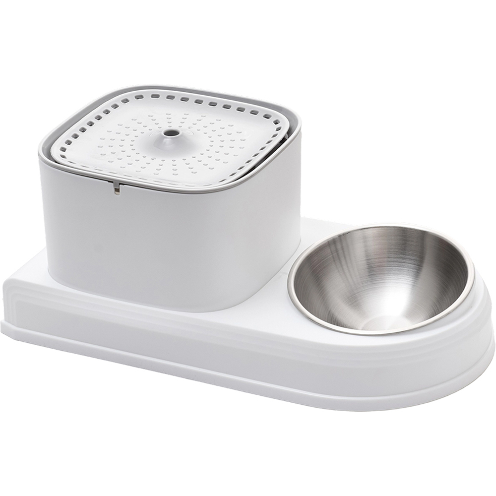 H&O Direct Grey 2 in 1 Automatic Pet Feeder and Water Dispenser 3L Image 1