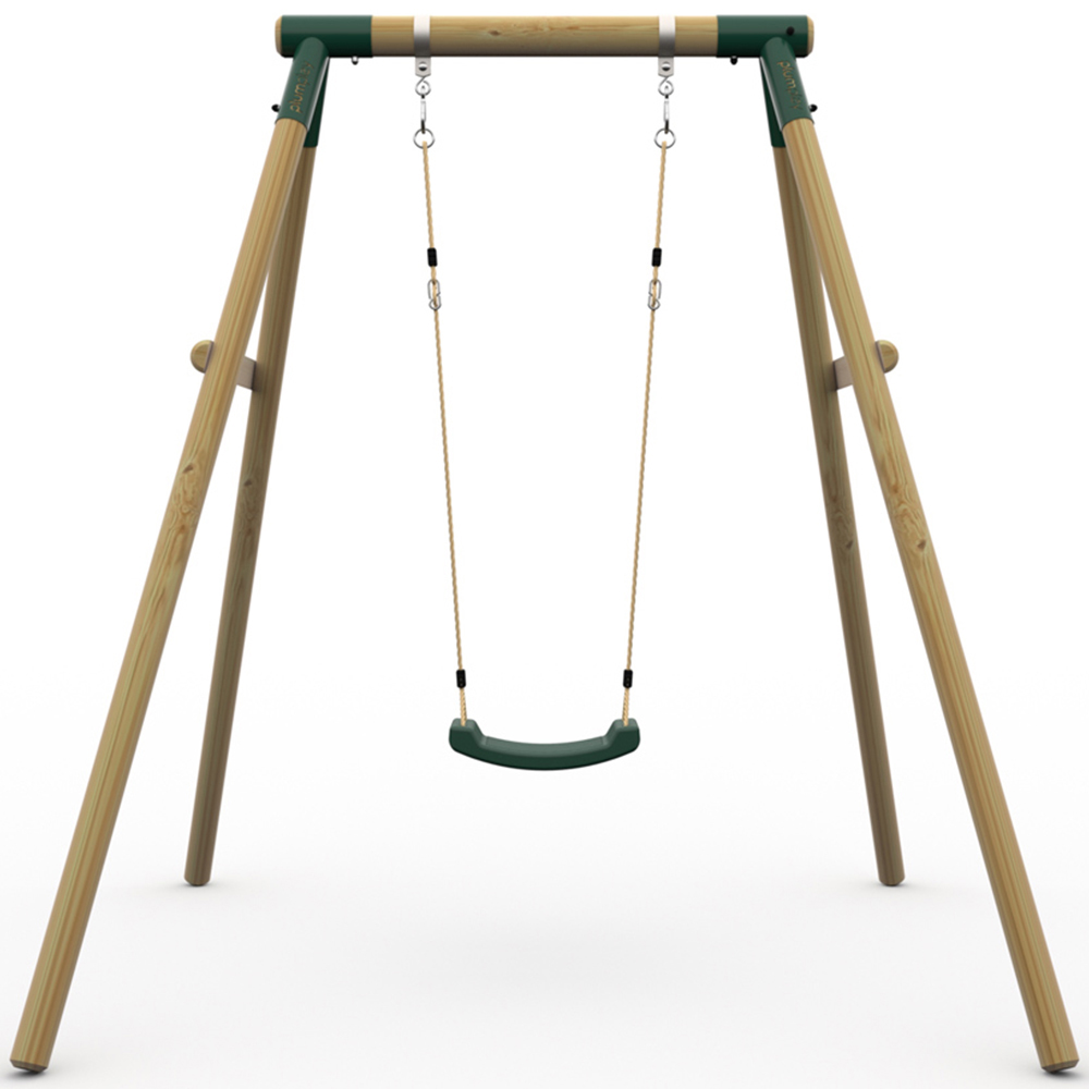 Plum Play Bush Baby Kids Green Wooden Single Swing Set Image 4