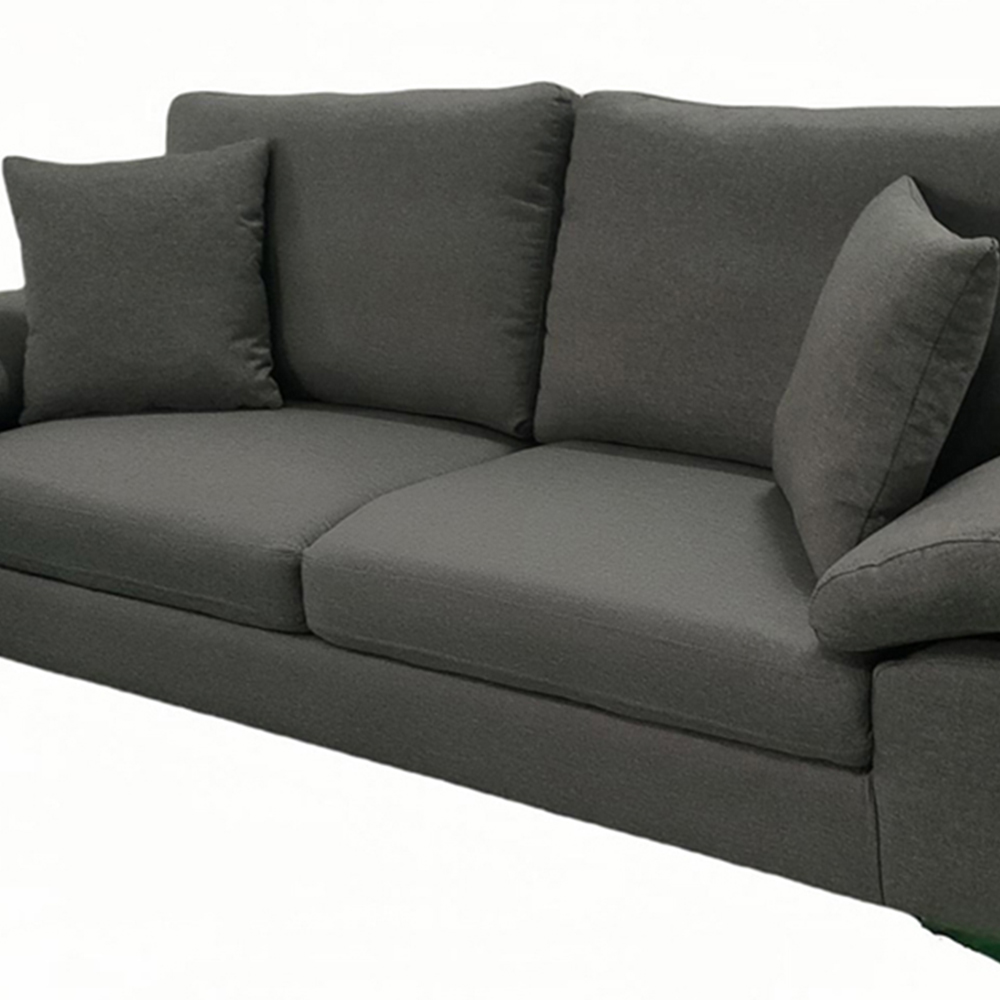 Kosy Koala 3 Seater Grey Fabric Sofa Image 3