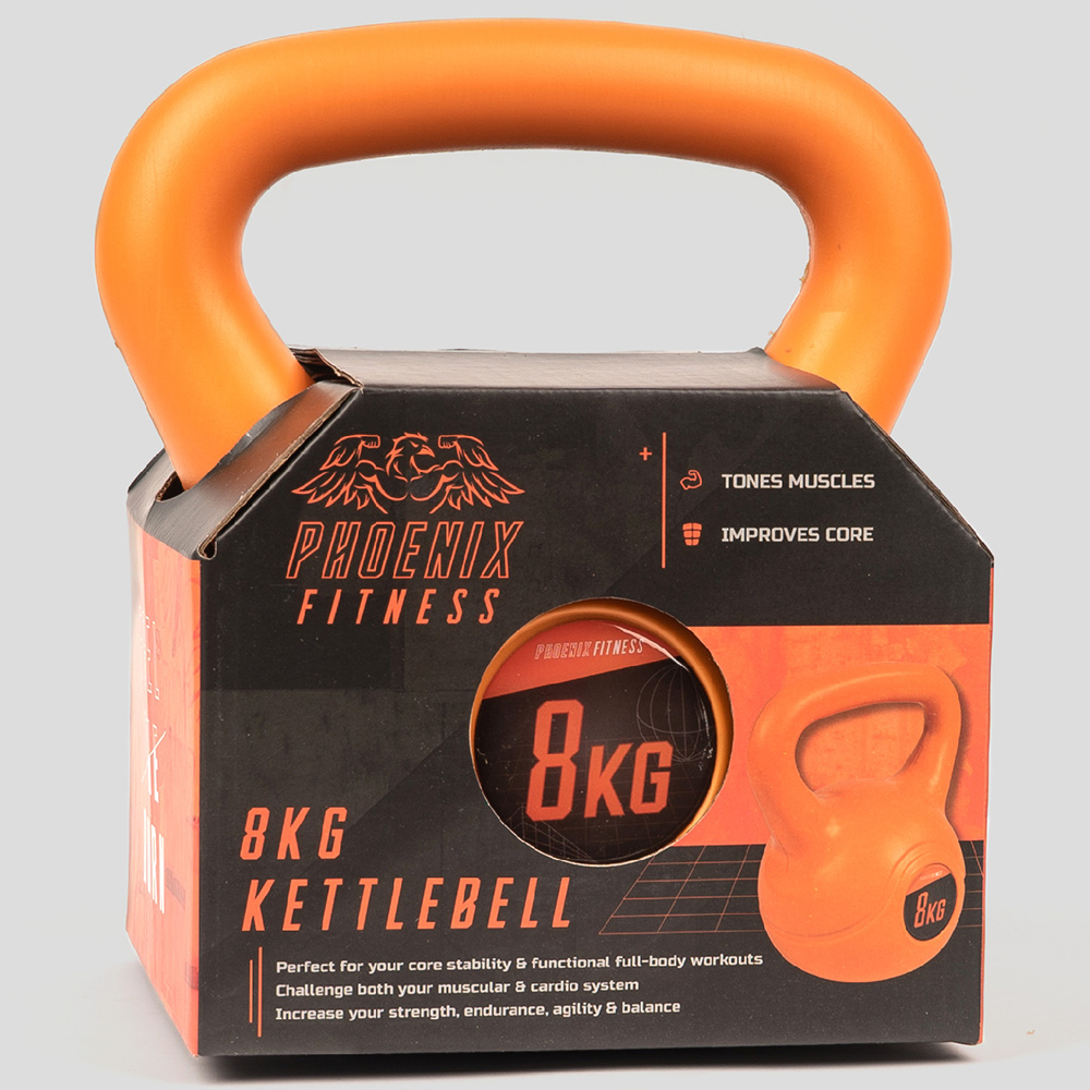 Phoenix Fitness Vinyl Kettlebell 8kg Image 3