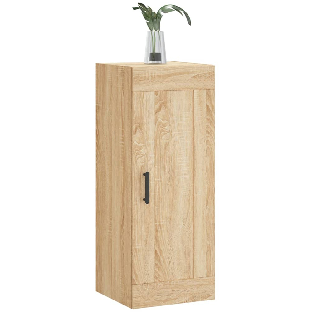 vidaXL Single Door Sonoma Oak Wall Mounted Narrow Cabinet Image 4