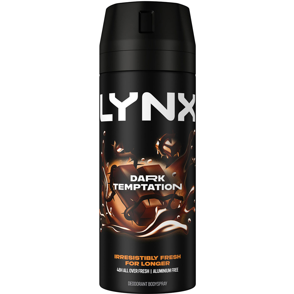 Lynx Dark Temptation Dark Chocolate 48H Protection Deodorant Body Spray 150ml 36 Pack Image 2