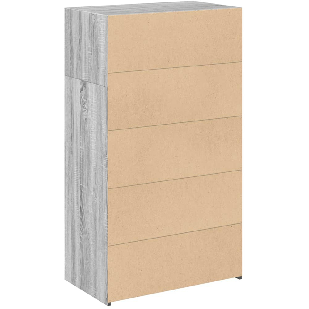 vidaXL 4 Shelf Grey Sonoma Highboard Image 6