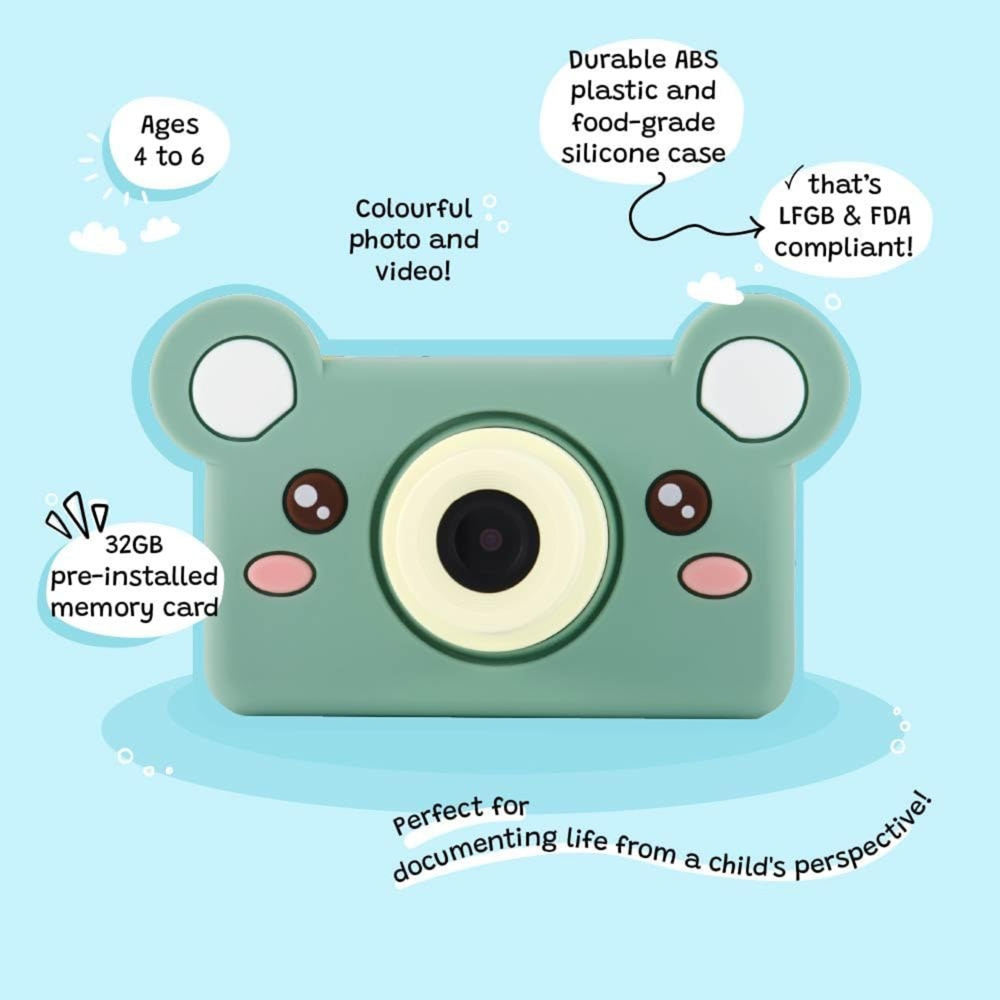 Kiimento Mikayo the Bear Kids Digital Camera and Video Camcorder Image 3