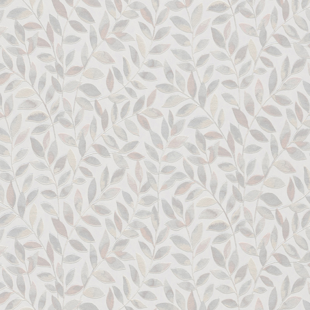 Erismann Ameroso Morris Style Leaf Grey Wallpaper Image 1