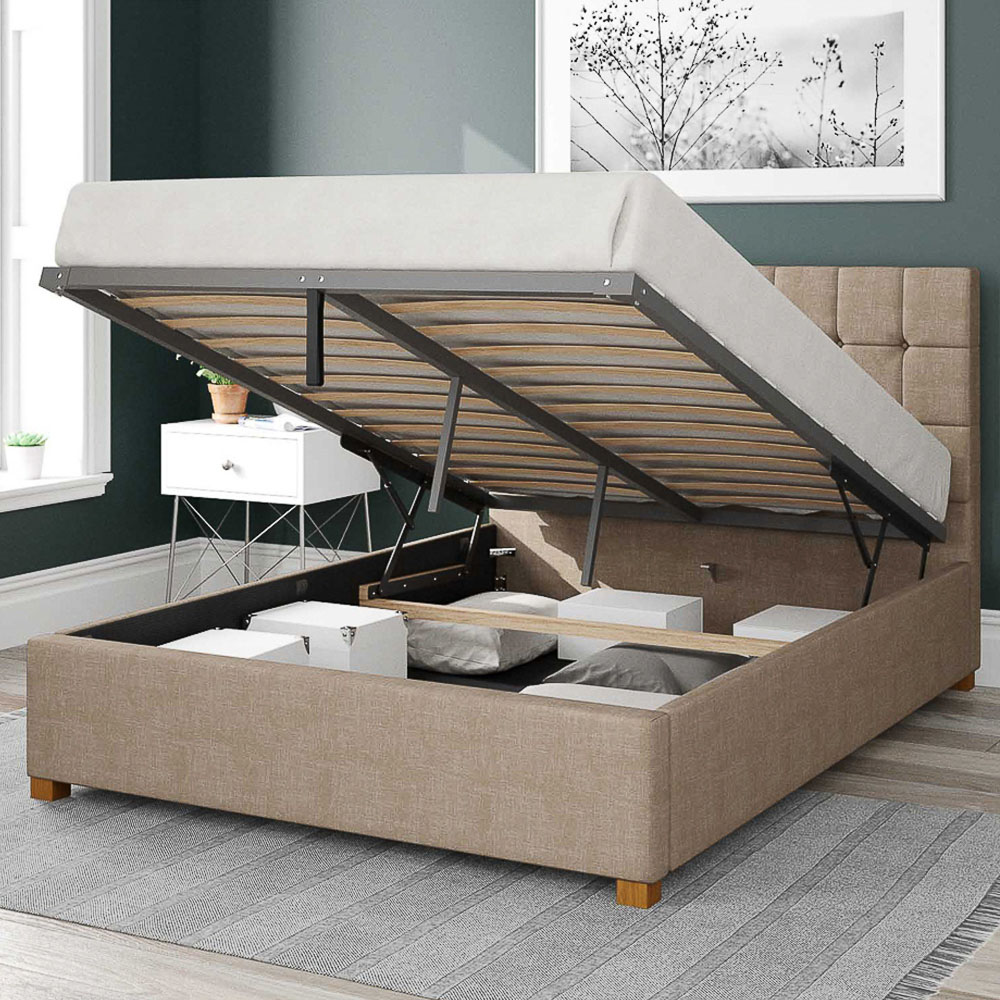 Aspire Sinatra Single Mink Malham Weave Ottoman Bed Image 2