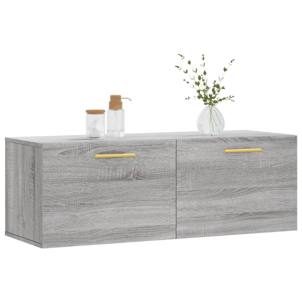 vidaXL 2 Door Grey Sonoma Wall Cabinet Image 3