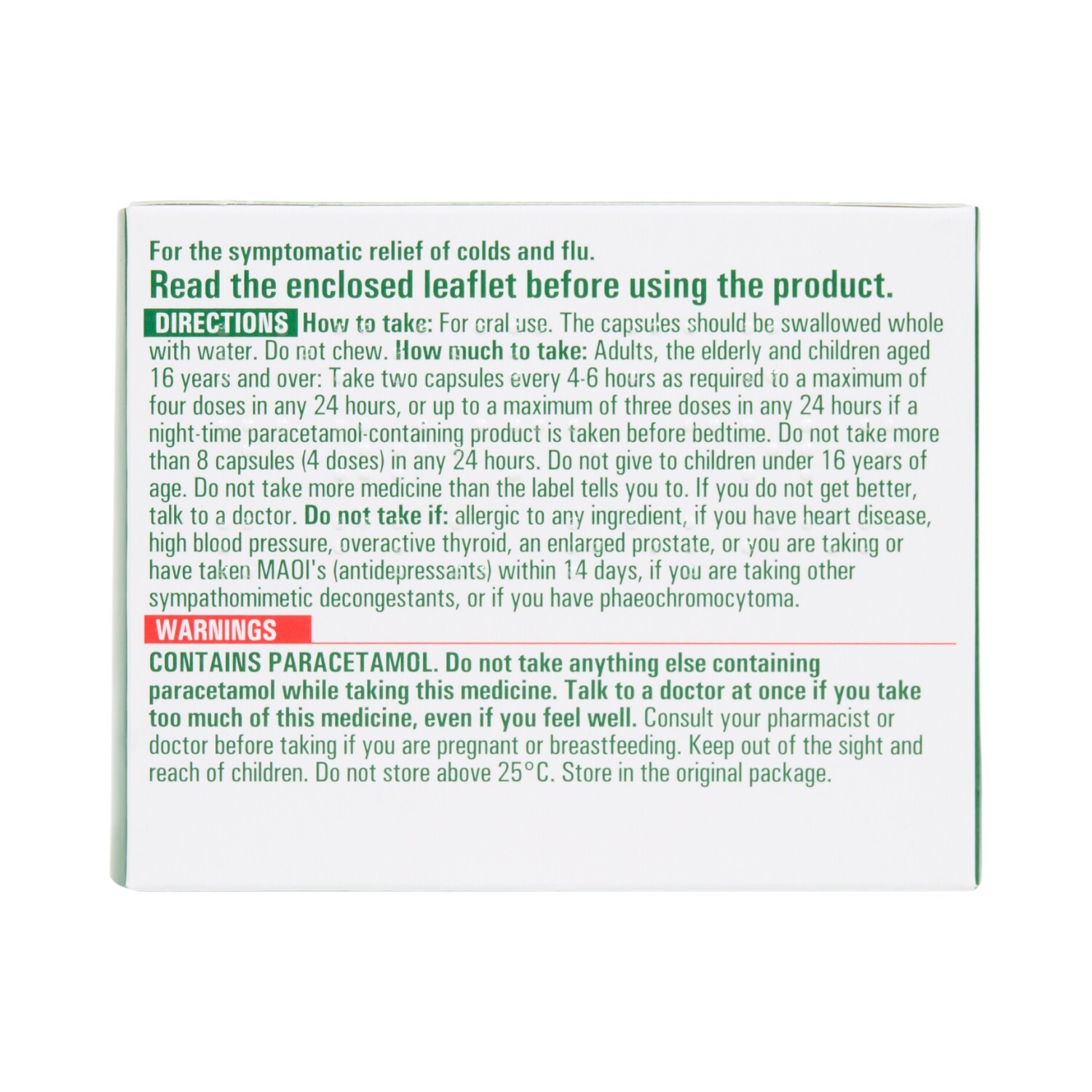 Lemsip Cold and Flu Day Capsules Image 3