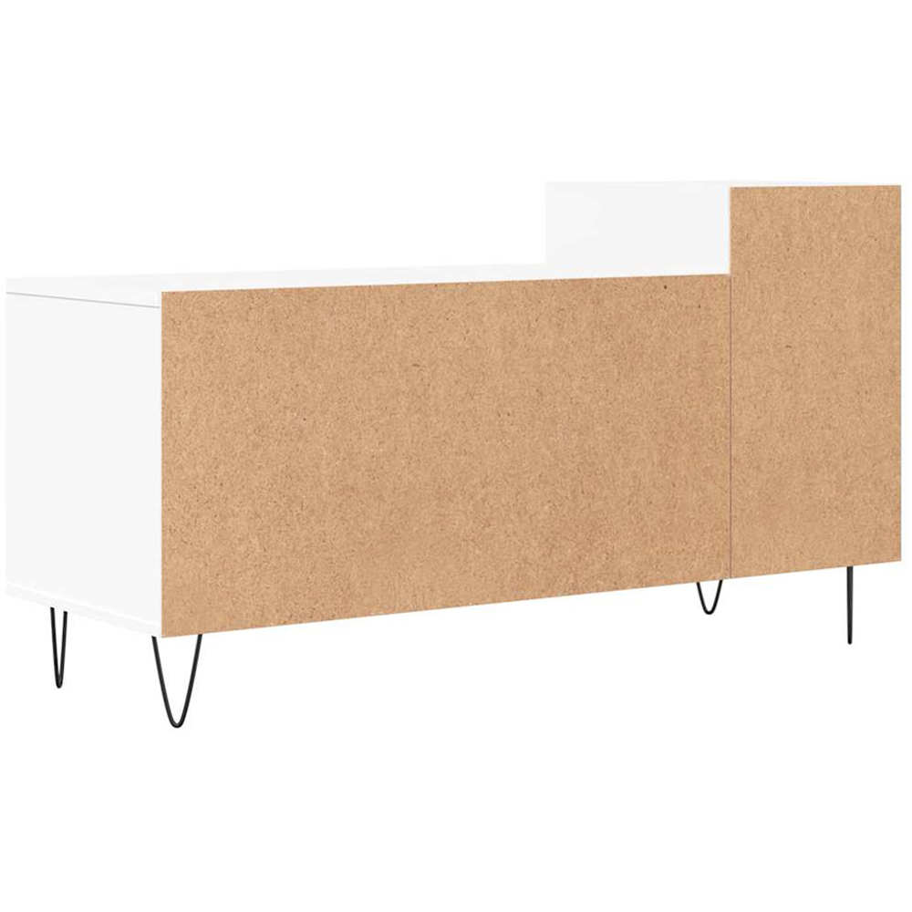 vidaXL 2 Door 3 Shelf White TV Cabinet Image 8