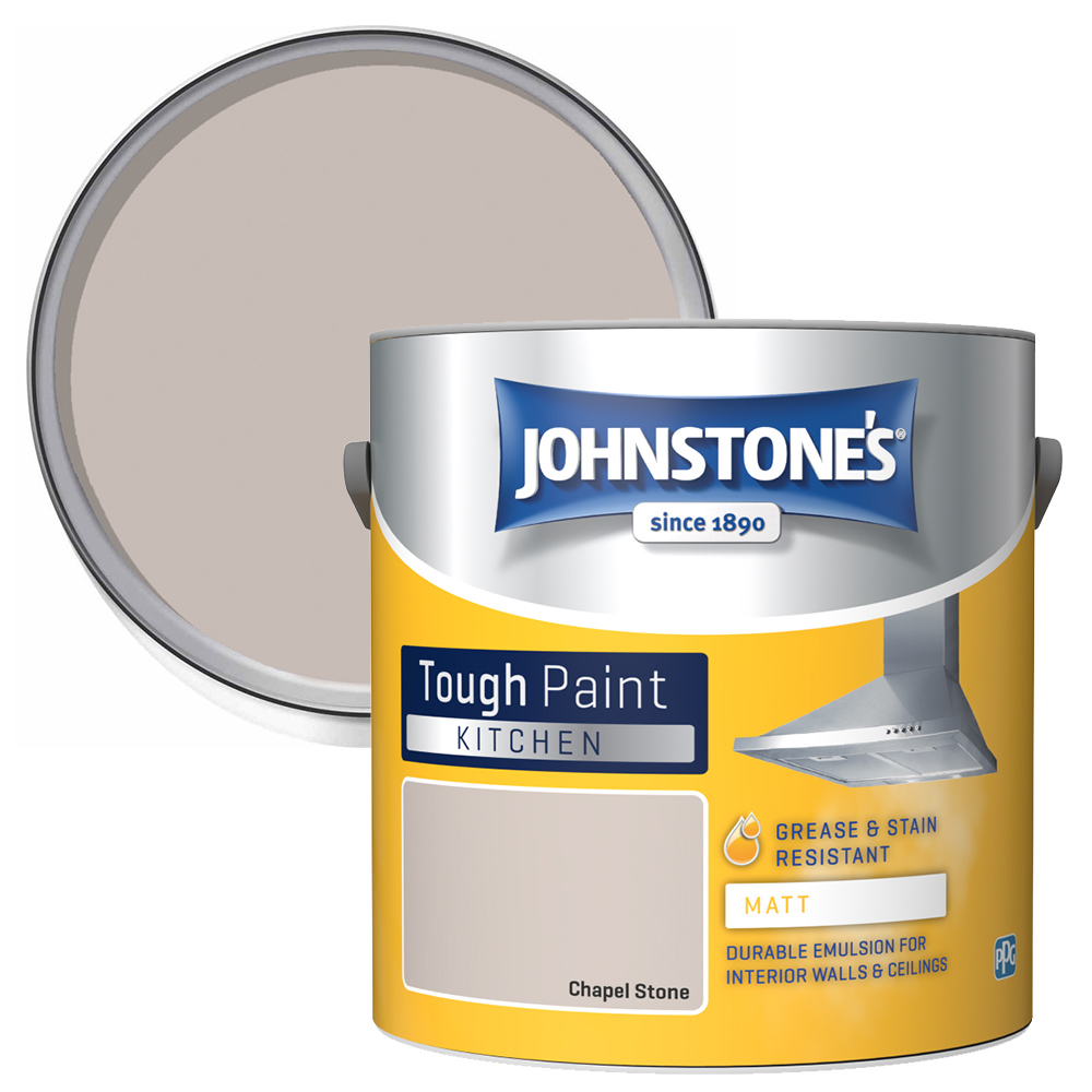 Johnstone's Kitchen Chapel Stone Matt Emulsion Paint 2.5L Image 1