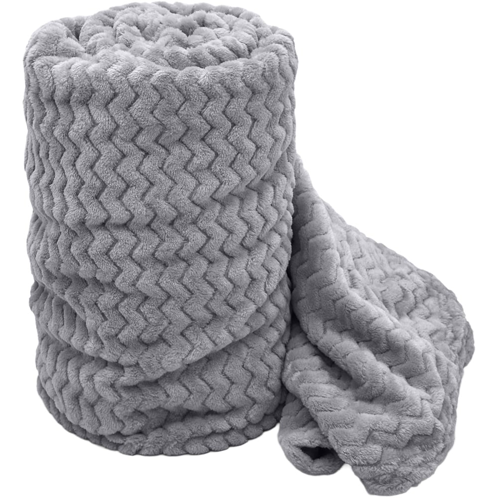 Velosso Silver Moda Plush Throw 127 x 152cm Image 1