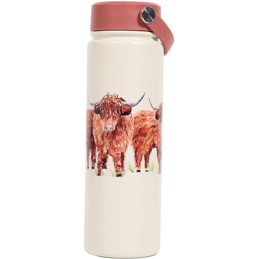 Highland Cow Stainless Steel Bottle with Lid Image 3