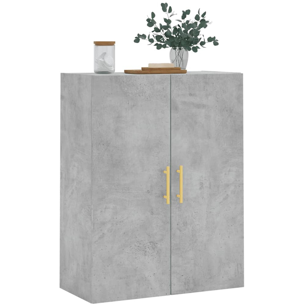 vidaXL 2 Door Concrete Grey Wall Mounted Cabinet Image 3