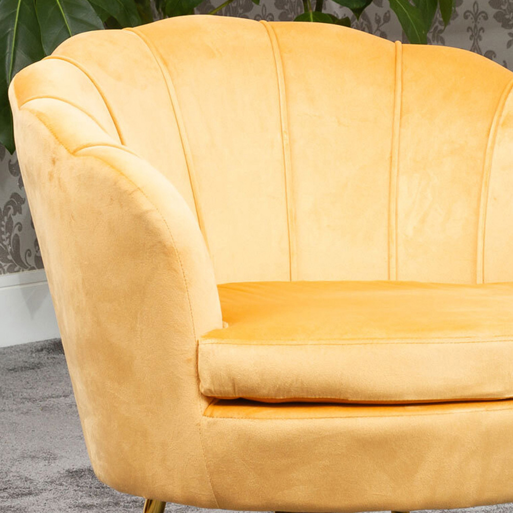 Artemis Home Benicia Yellow Petal Accent Chair Image 2