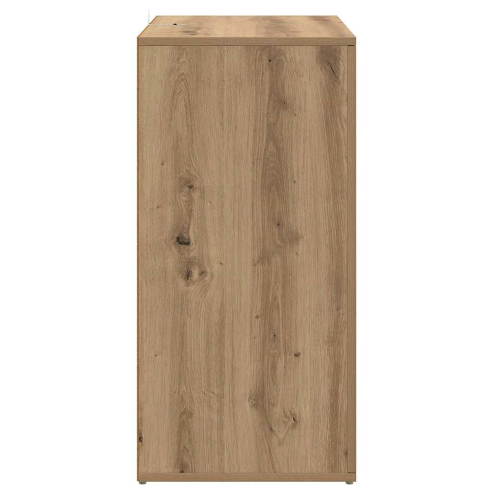 vidaXL Single Door 4 Drawer Artisan Oak Sideboard Set of 2 Image 8