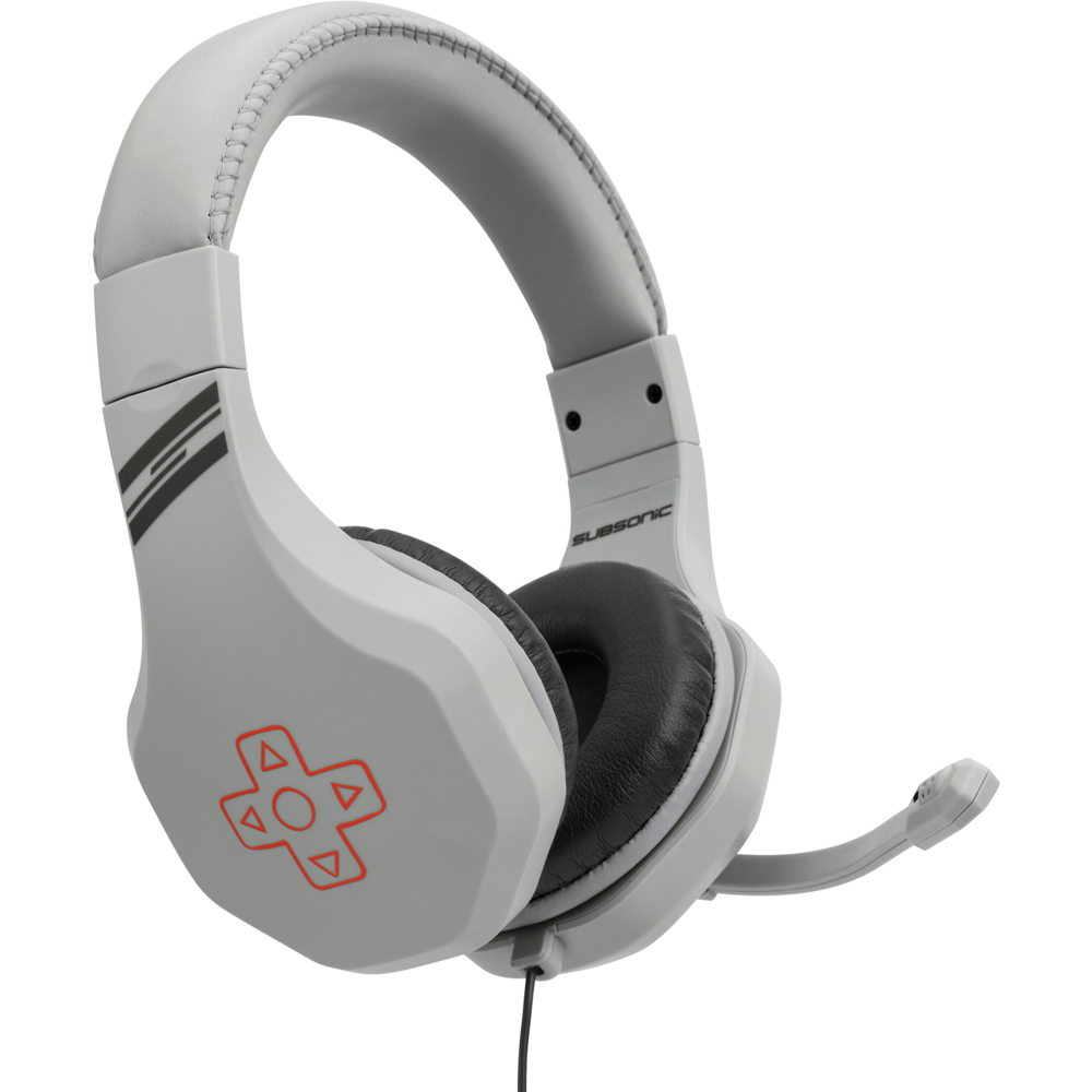 Subsonic Grey Retro Game and Chat Headset Image 1