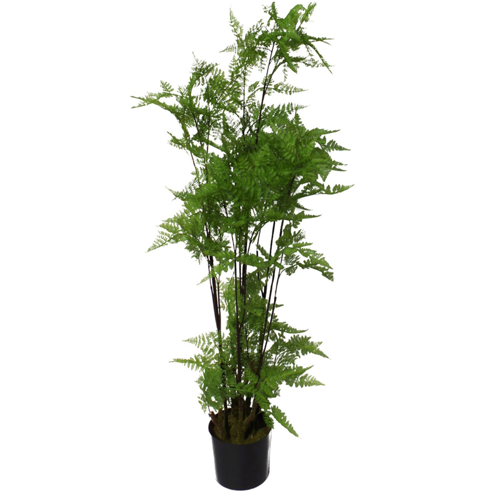 Botanik Natural Look Moss Fern Artificial Plant in Copper Planter 4.9ft Image 2