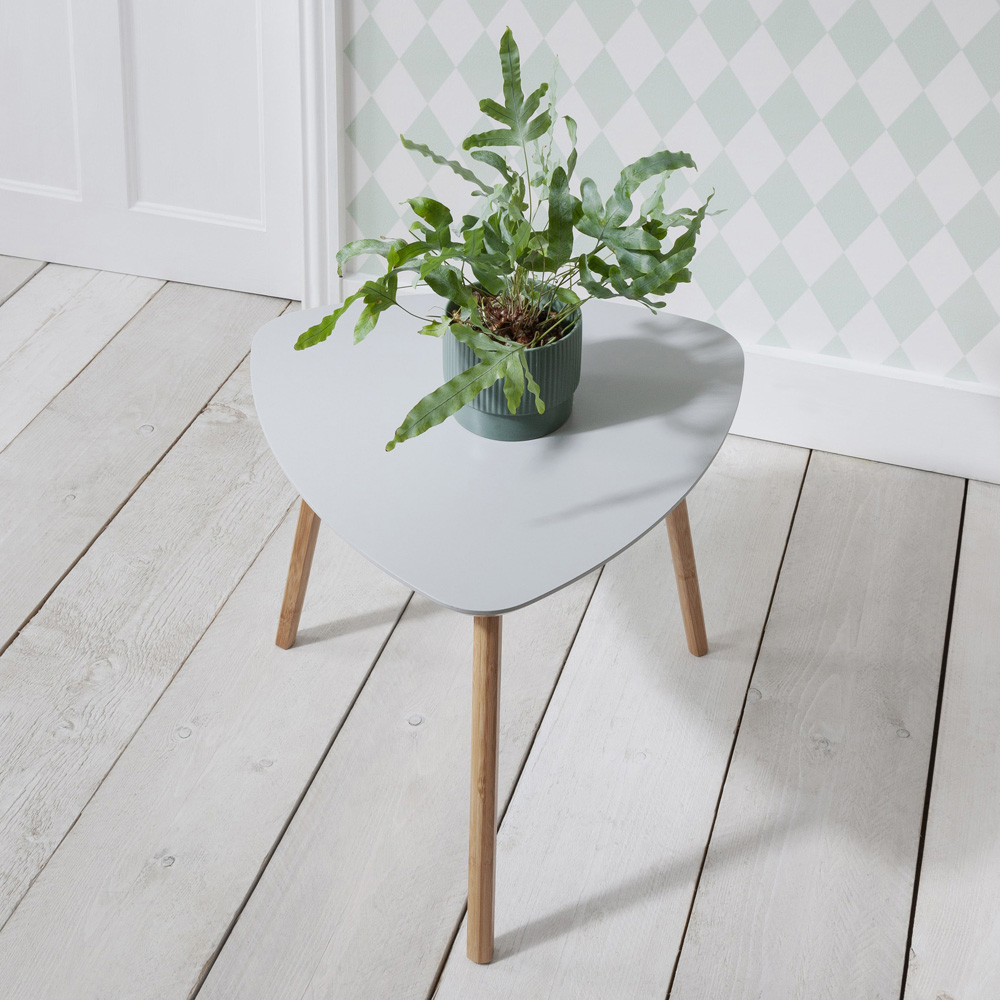 Noa and Nani Malme Chalk Grey and Natural Pine Large Side Table Image 6