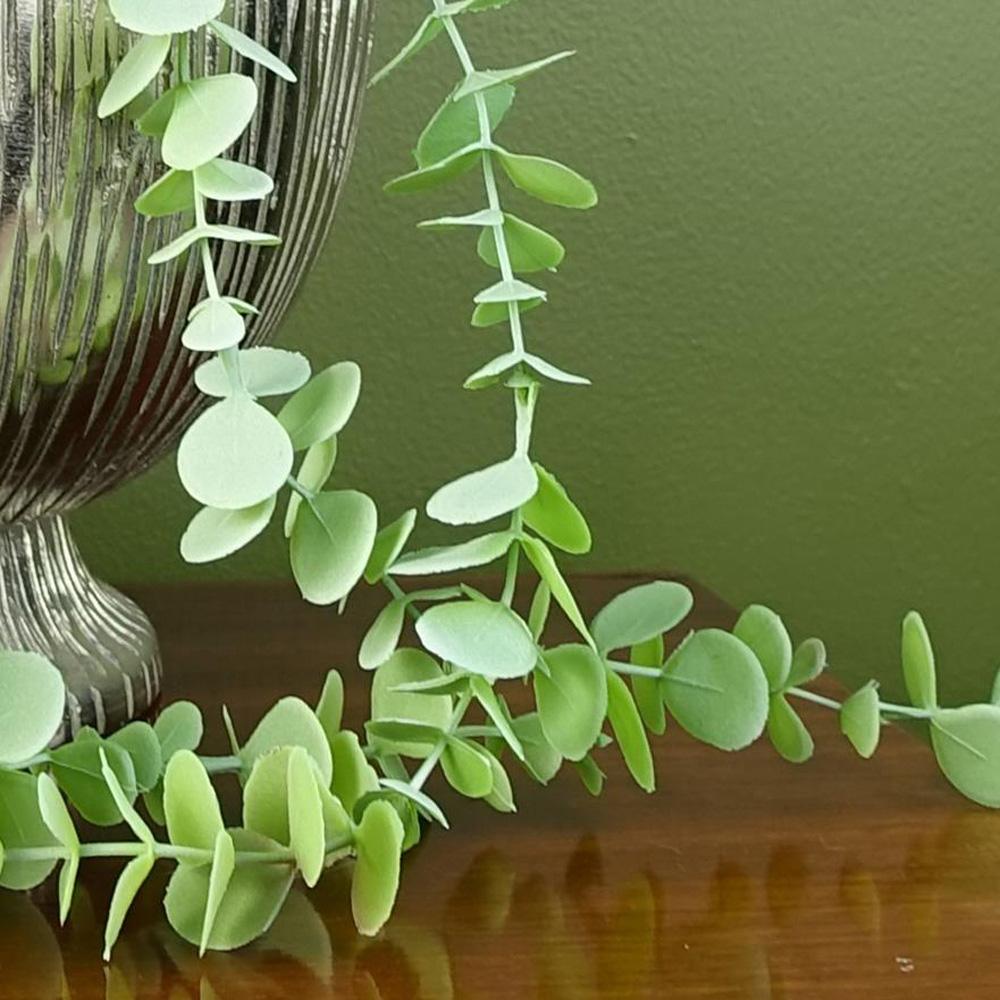 Leaf Trailing Green Eucalyptus Artificial Plant 2.6ft Image 7
