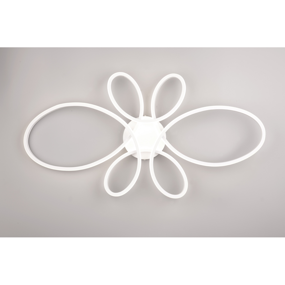TRIO Fly White Matt Integrated LED Ceiling Light Image 4