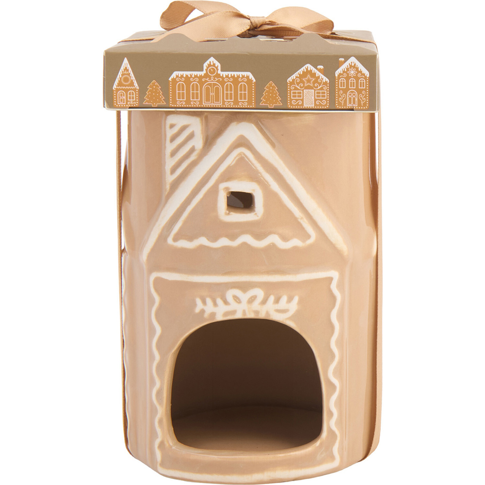 Gingerbread House Shaped Wax Burner Set Neutral Image 1