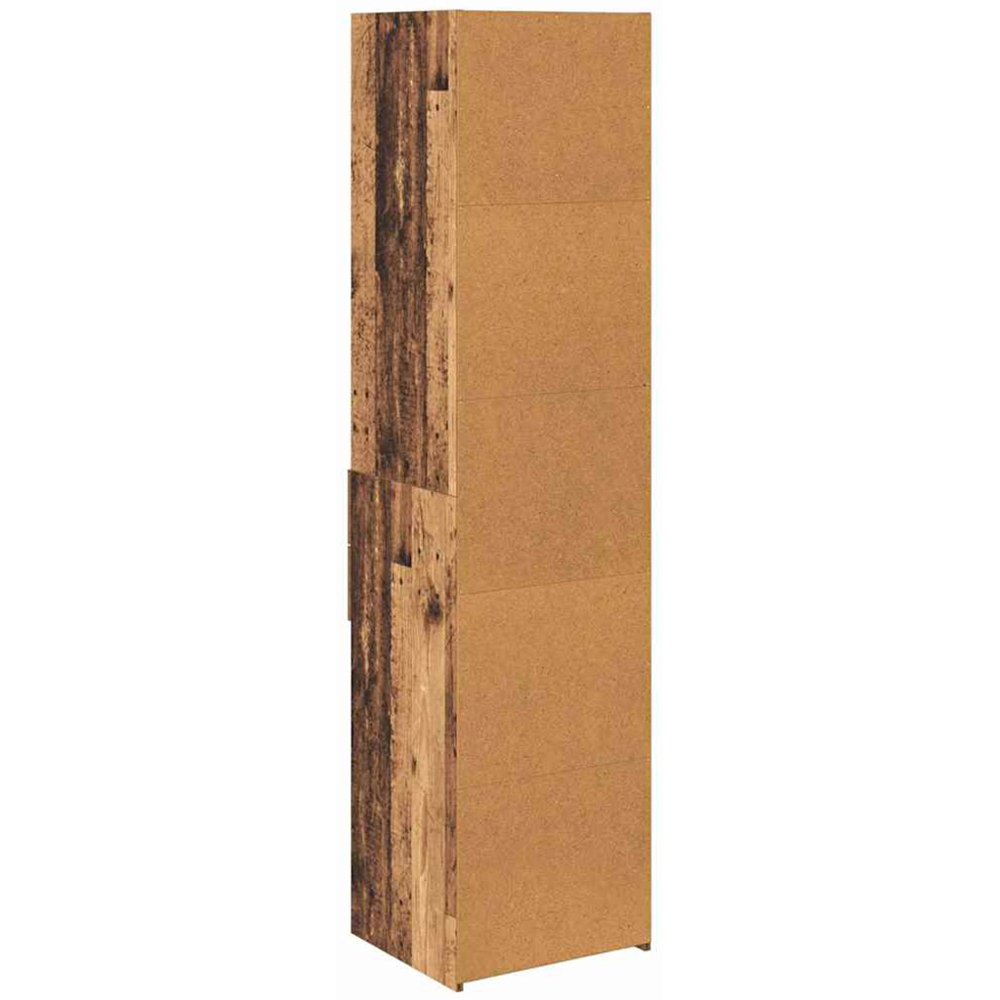 vidaXL 2 Drawer 5 Shelf Old Wood Highboard Image 7