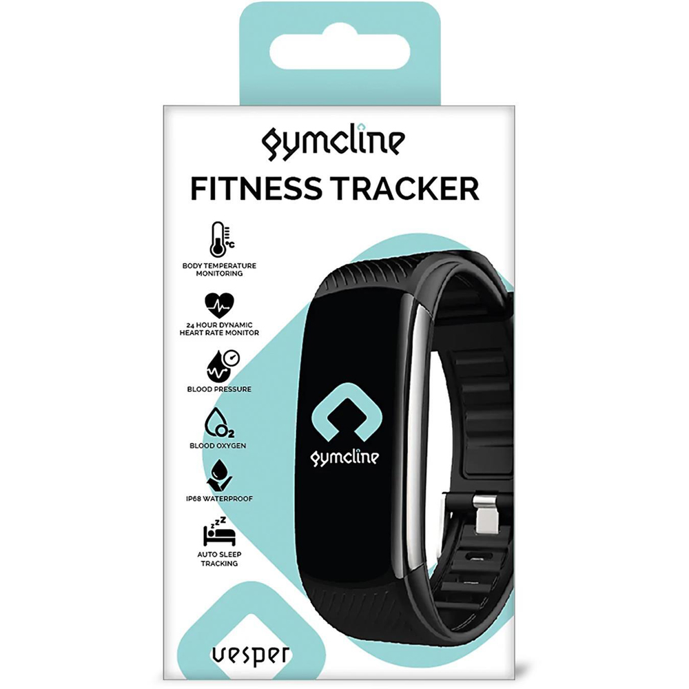 Gymcline Vesper Black Fitness Tracker with Body Temperature Monitor Image 6