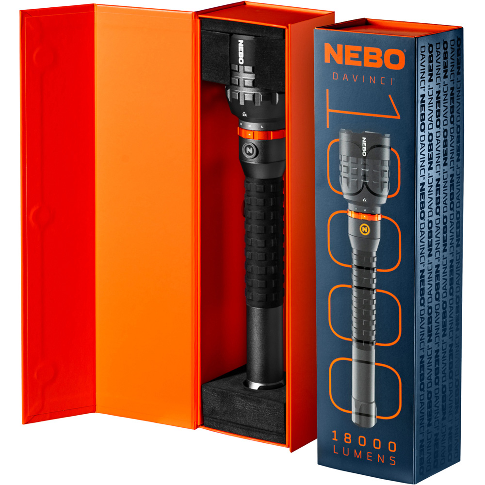 Nebo Davinci 18000 18000 Lumens Magnetic Mag Dial Rechargeable LED Torch with 2x Zoom Image 3
