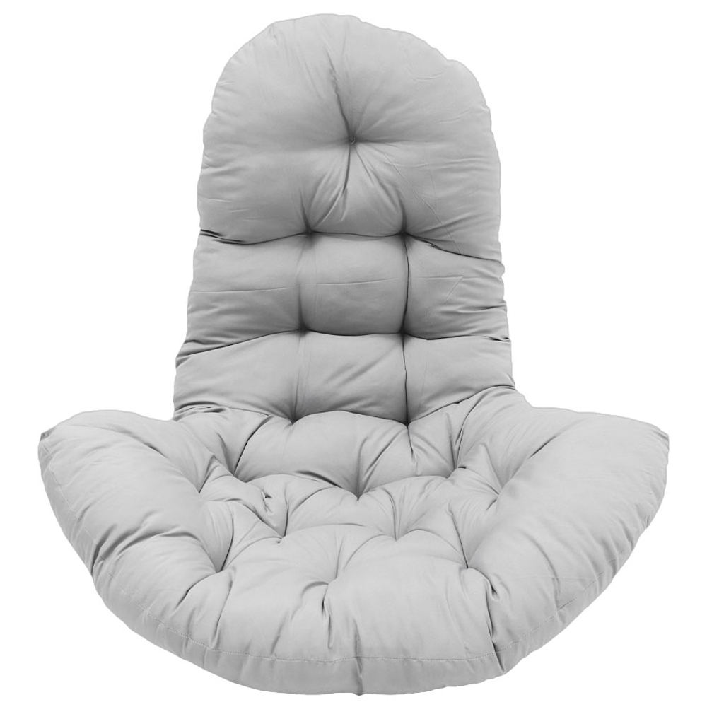 Living and Home Grey Hanging Egg Chair Thick Cushion Image 1